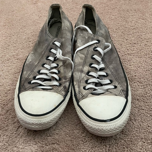 Converse Gray and White Low-Top Sneakers - Picture 1 of 5